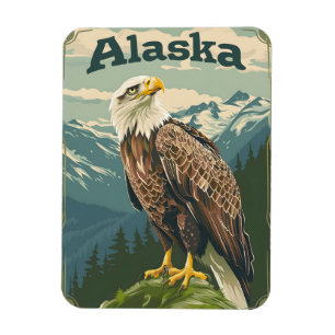 Alaska Bald Eagle Magnet