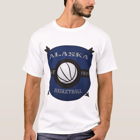 Alaska Basketball Shield Logo T-Shirt