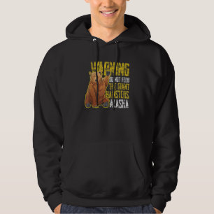 Alaska Bear Grizzly Humorous  USA Wild Fan Hoodie