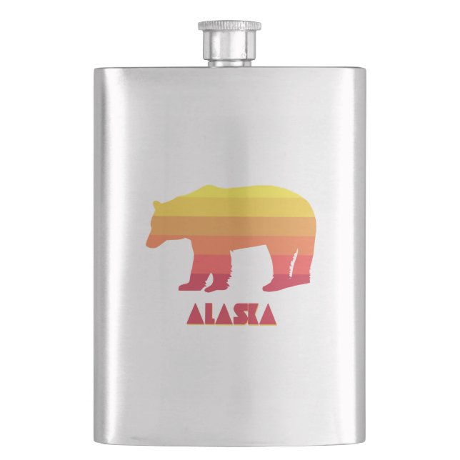 Alaska Bear Hip Flask (Front)