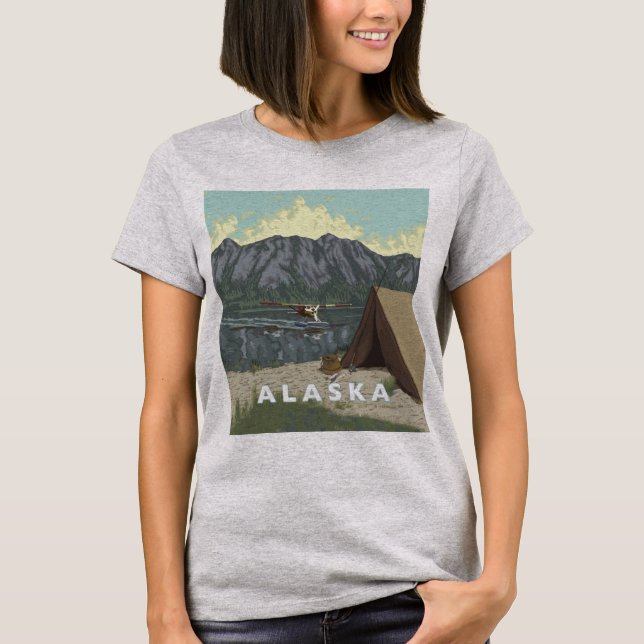 Alaska Bush Plane Souvenirs T-Shirt (Front)