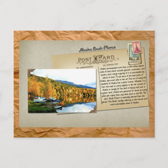 Alaska Bush Planes Postcard (Front)