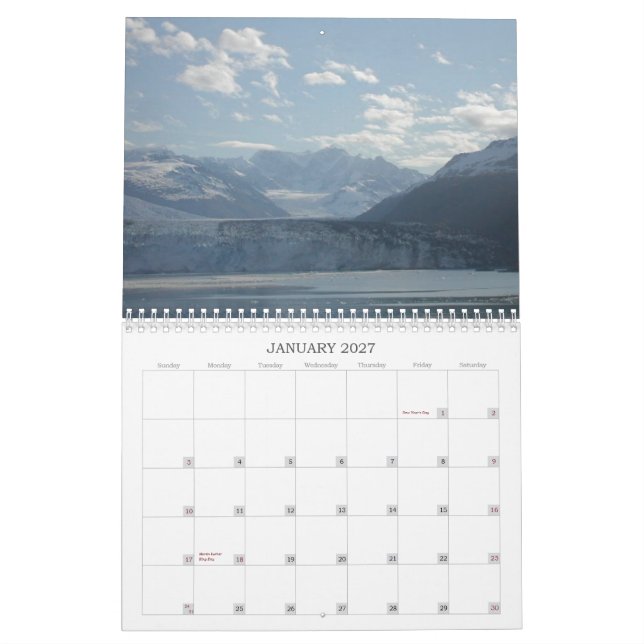 ALASKA CALENDAR (Jan 2027)