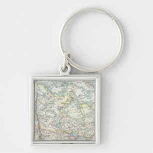 Alaska, Canada, Greenland Keychain