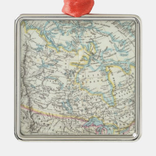 Alaska, Canada, Greenland Metal Ornament