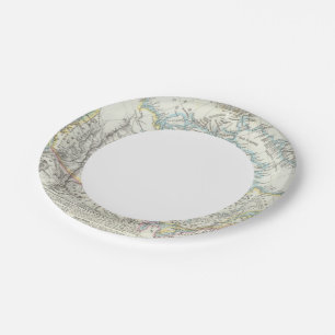 Alaska, Canada, Greenland Paper Plate