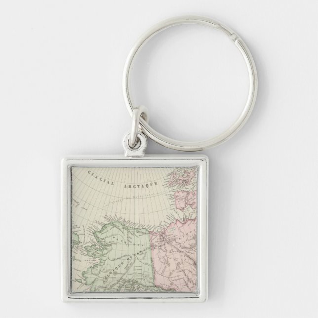 Alaska, Canada, Russia Keychain (Front)