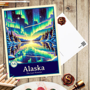 Alaska   Carte postale ombragée style Anime