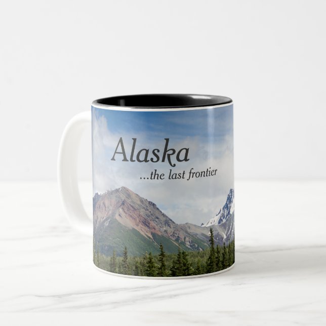 Alaska Coffee Mugs - The Last Frontier (Front Left)