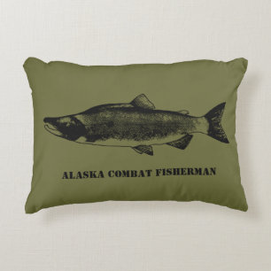 Alaska Combat Fisherman Accent Pillow