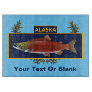 Alaska Combat Fisherman Badge Cutting Board