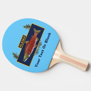 Alaska Combat Fisherman Badge Ping Pong Paddle