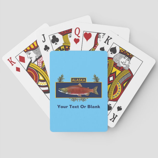 Alaska Combat Fisherman Badge Playing Cards (Back)
