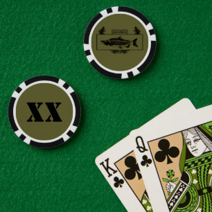 Alaska Combat Fisherman Badge - Subdued Poker Chips