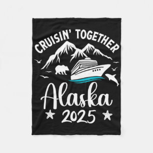 Alaska Cruise 2025 Family Summer Vacation Travel M Fleece Blanket