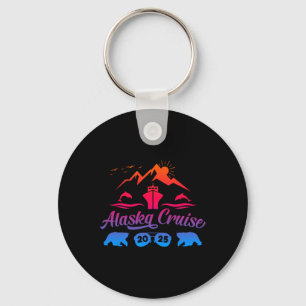 Alaska Cruise 2025 Family Summer Vacation Travel M Keychain