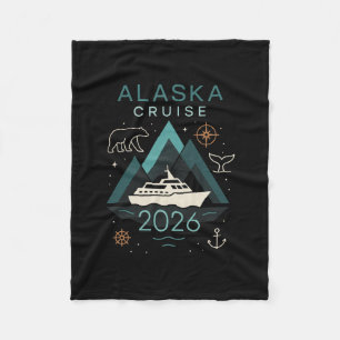 Alaska Cruise 2026 - Family Vacation Trip  Fleece Blanket