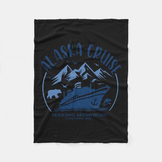 Alaska Cruise 2026 Fleece Blanket (Front)