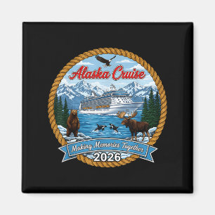 Alaska Cruise 2026 Matching Friends And Family Gro Magnet