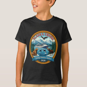 Alaska Cruise 2026 Matching Friends And Family Gro T-Shirt