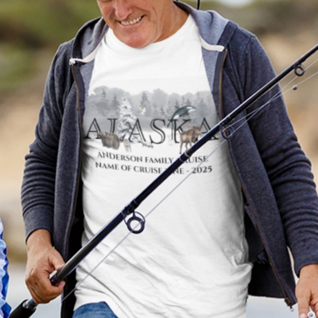 Alaska Cruise Cruising Custom Bear Moose Family T-Shirt (Creator Uploaded)
