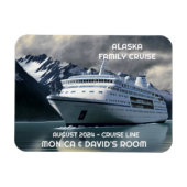Alaska cruise Ship on Ocean Personalized  Magnet (Horizontal)