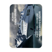 Alaska cruise Ship on Ocean Personalized  Magnet (Vertical)