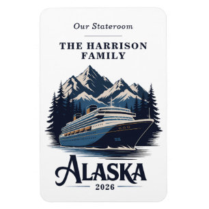 Alaska Cruise Ship Stateroom Magnet