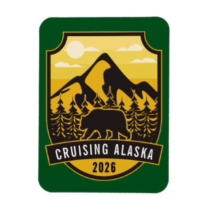 Alaska Cruise Ship Stateroom Magnet