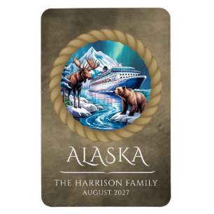 Alaska Cruise Ship Stateroom Magnet