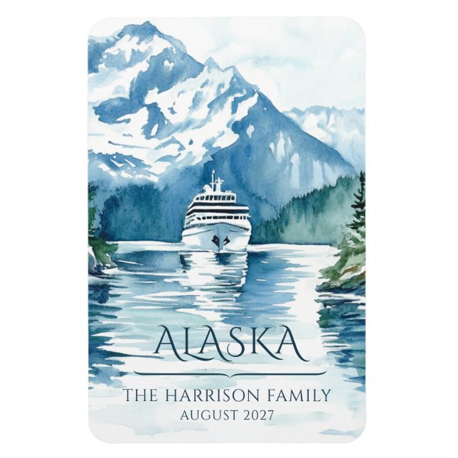 Alaska Cruise Ship Stateroom Magnet (Vertical)