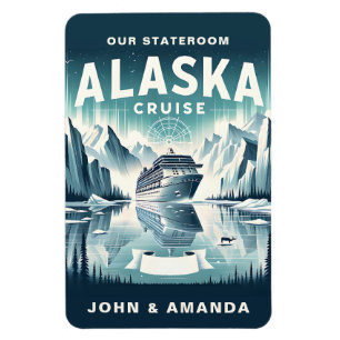 Alaska Cruise Ship Stateroom Magnet