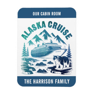 Alaska Cruise Ship Stateroom Magnet