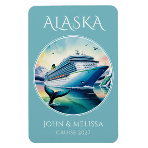 Alaska Cruise Ship Stateroom Magnet
