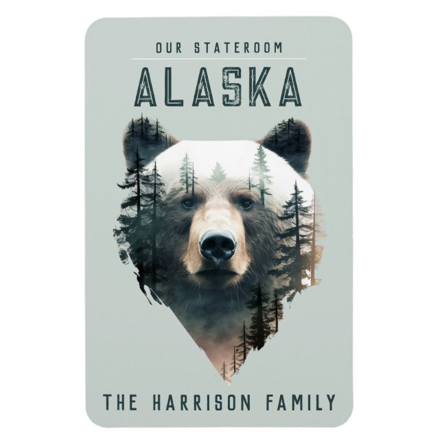 Alaska Cruise Ship Stateroom Magnet (Vertical)