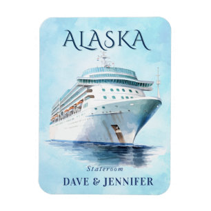 Alaska Cruise Ship Stateroom Magnet