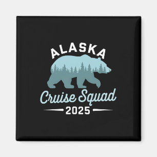 Alaska Cruise Squad 2025 Family Vacation Matching Magnet