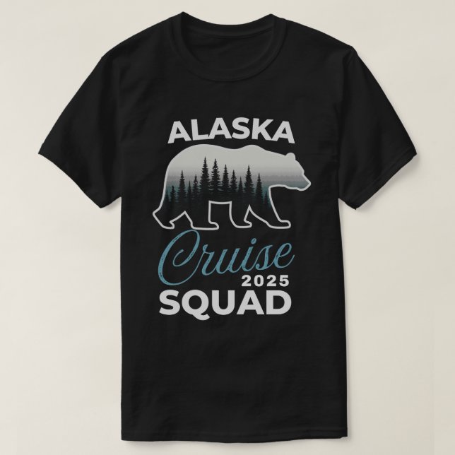 Alaska Cruise Squad 2025 Matching Family Group Ala T-Shirt (Design Front)