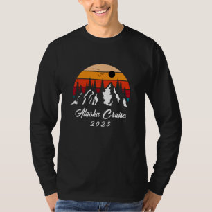 Alaska Cruise Sunset Mountain Customizable T-Shirt