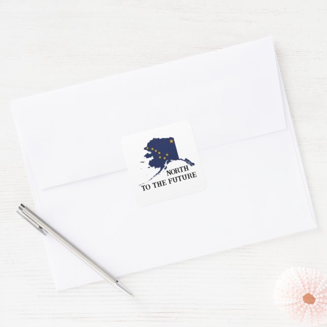 Alaska Day Square Sticker (Envelope)