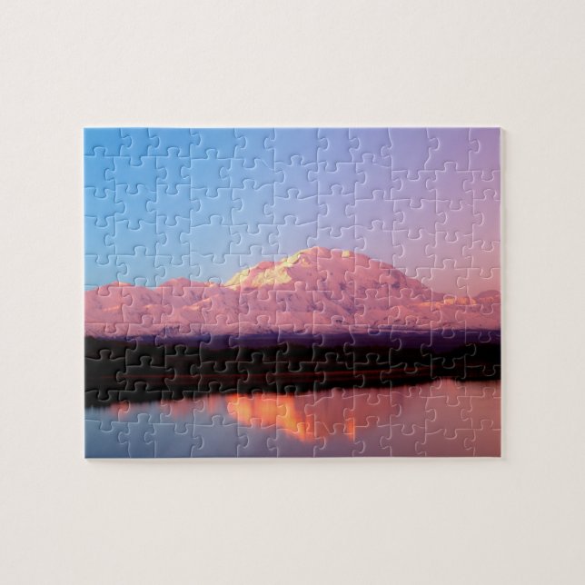 Alaska, Denali National Park, Mt. McKinley at Jigsaw Puzzle (Horizontal)