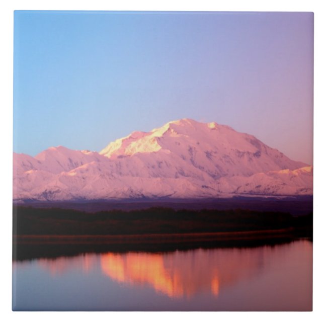 Alaska, Denali National Park, Mt. McKinley at Tile (Front)