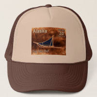Alaska Dog Sled Mail Postage Stamp