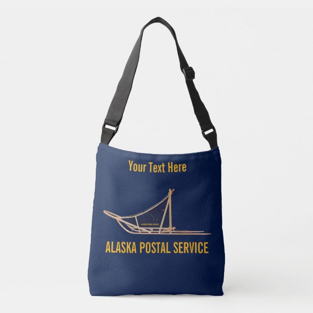 Alaska Dog Sled Postal Carrier Crossbody Bag (Front)