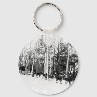 Alaska Dog Sledding Keychain