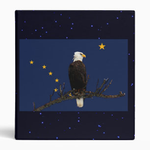 Alaska Eagle And Flag Binder