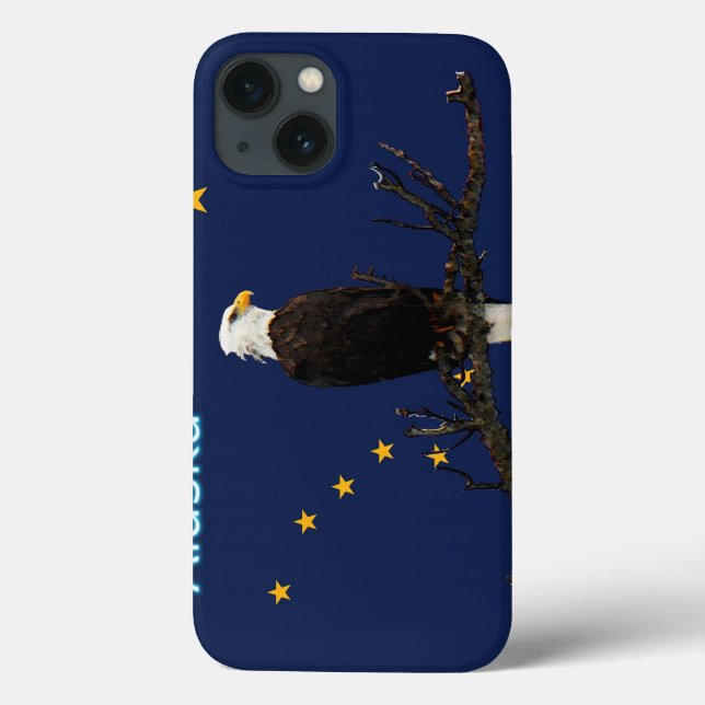 Alaska Eagle And Flag Case-Mate iPhone Case (Back)