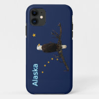 Alaska Eagle And Flag