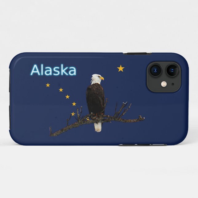 Alaska Eagle And Flag Case-Mate iPhone Case (Back (Horizontal))