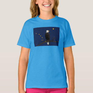 Alaska Eagle And Flag T-Shirt